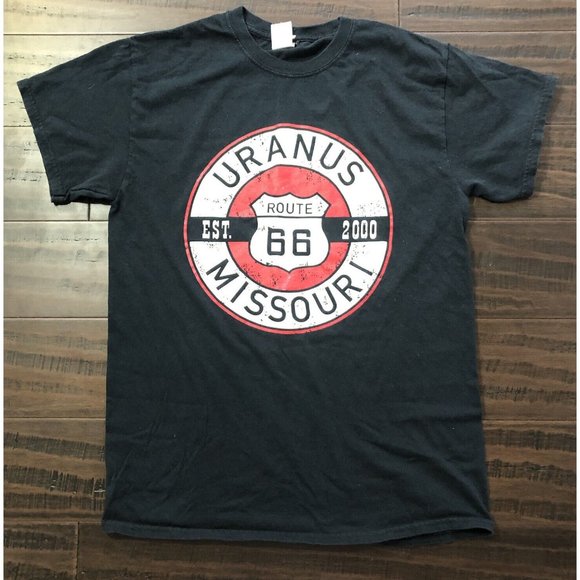Gildan Other - Uranus Missouri Black Red Crew Neck T-Shirt Size M Medium Cotton Y2K